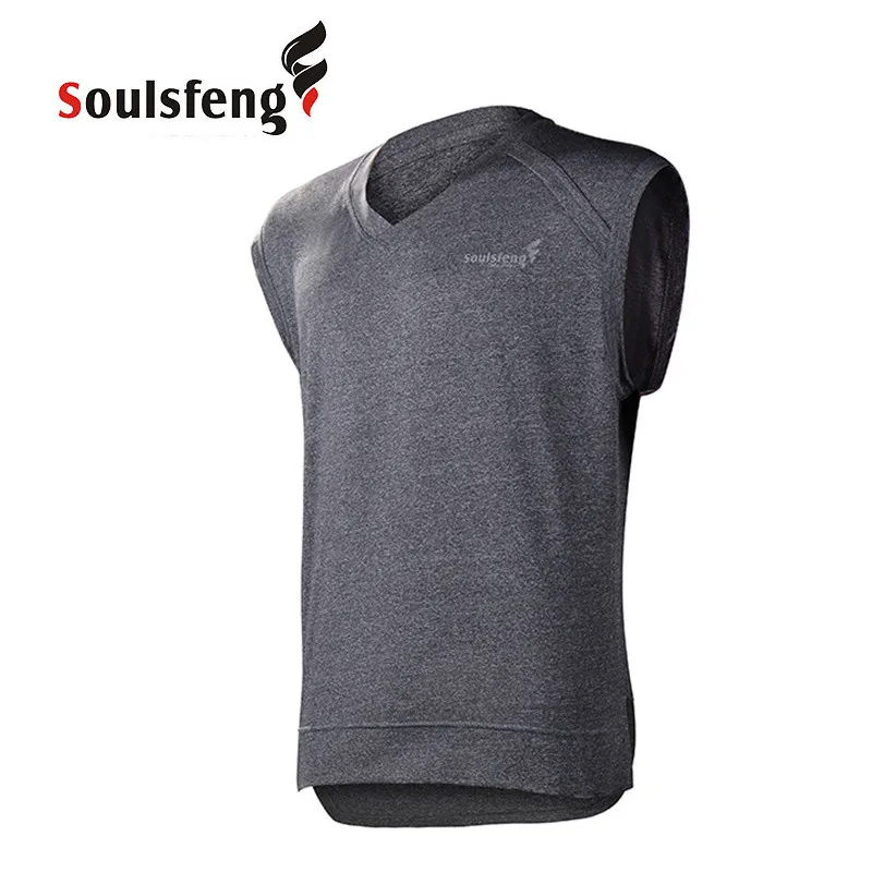 

Soulsfeng Men Sport Top Fitness T Shirt Casual Gym Trainer Vest Man Quick Dry Summer Jersey Fashion Athletic Running T-shirt