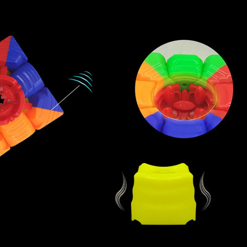 Yuxin 55,5 мм волшебный куб 3x3x3 волшебный куб 3x3 скоростной куб черный/белый/Stickerless головоломка Cubo magico 3 на 3 игрушки для детей