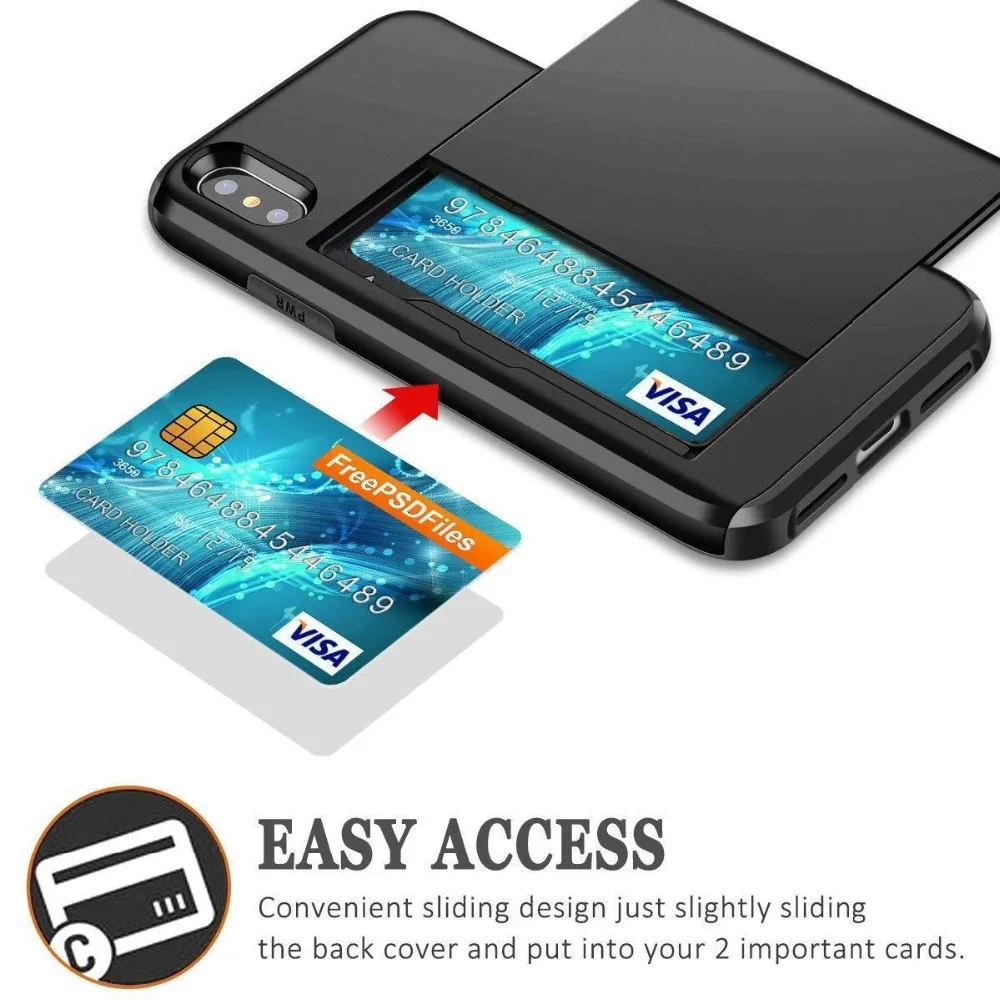 Business-Phone-Cases-For-iPhone-X-XS-Max-XR-Case-Slide-Armor-Wallet-Card-Slots-Holder (3)