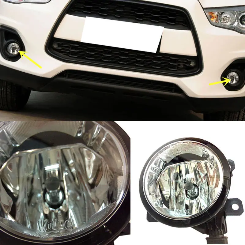 2PCS Fit For Mitsubishi ASX 2013-2015 Front Fog Lamp Cover Replace (no bulb) | Автомобили и мотоциклы