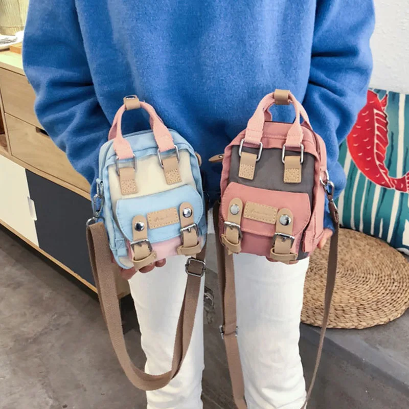 

Women Fashion Canvas Shoulder & Messenger Bags Zippers Pockets Casual Students Girls Patchwork Cross-body Bags