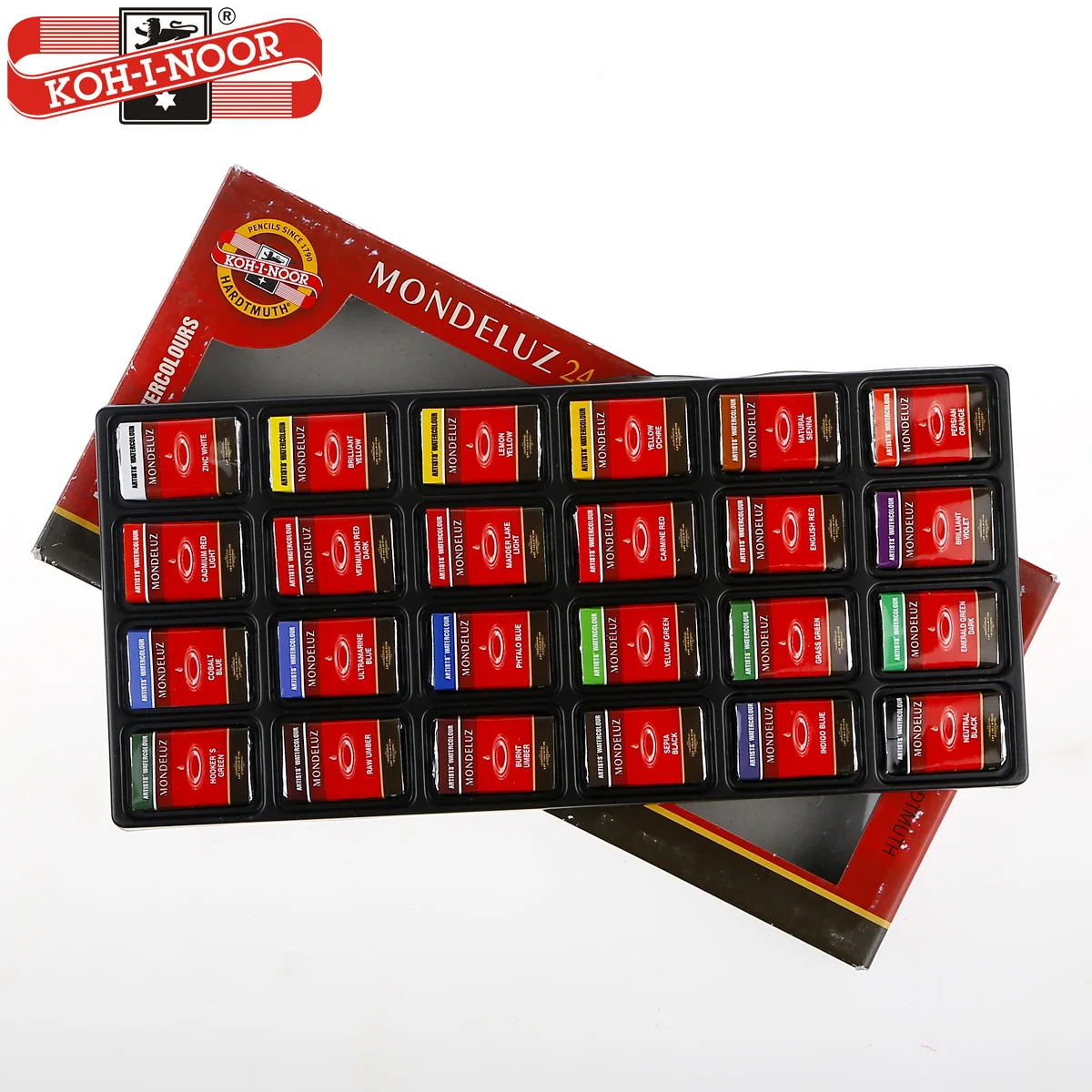 

Freeshipping KOH-I-NOOR Artist level high purity 24 color solid watercolor pigments