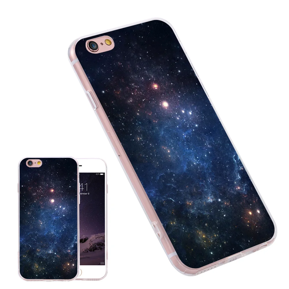 3D Printing Phone Case For iPhone 4S 5 5S 6S Plus Bright Starry Sky ...