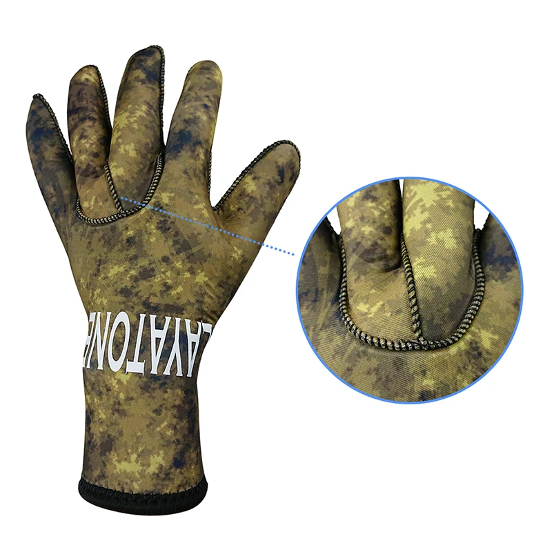 LayaTone перчатки Гидрокостюма 3 мм неопреновые перчатки для подводного плавания для взрослых Подводная охота подводное плавание Дрифтинг сохраняет тепло Нескользящие перчатки Новые