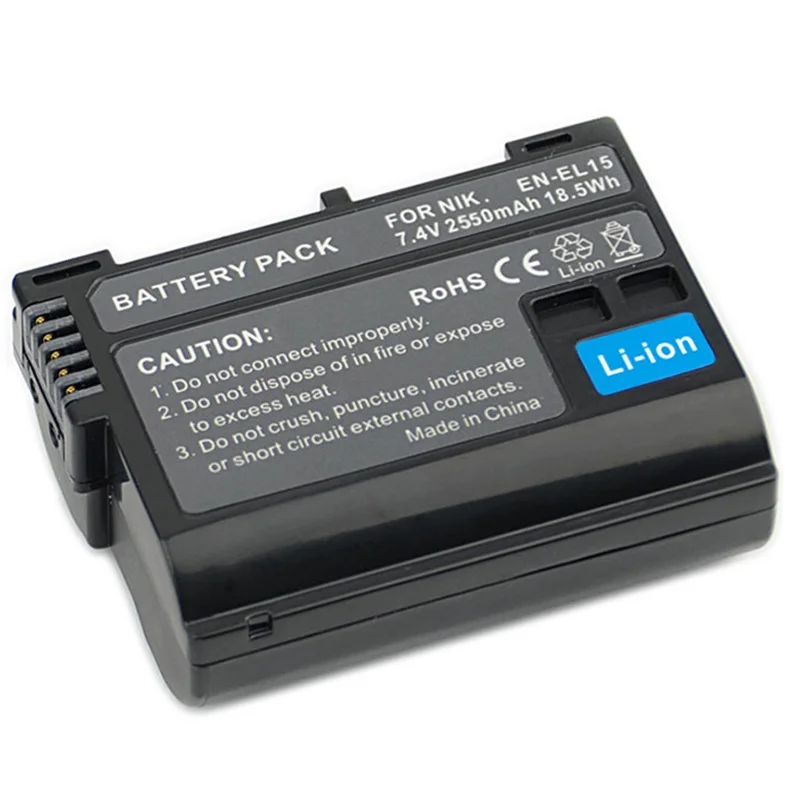 New EN-EL15 Battery ENEL15 Camera Batteria Pack For Nikon DSLR D600 D610 D800 D800E D810 D7000 D7100 D7200 D500 D750 D7500 D600E New EN-EL15 Battery ENEL15 Camera Batteria Pack For Nikon DSLR D600 D610 D800 D800E D810 D7000 D7100 D7200 D500 D750 D7500 D600E