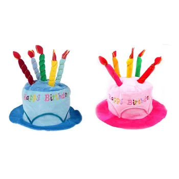 

Birthday gift decorations adult birthday cake cap birthday hat show dress up props toys