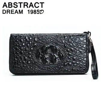 

men's wallet 2019 Black designer High-quality casual Clutch alligator purse fashion Long Style men leather bag luxury wallets