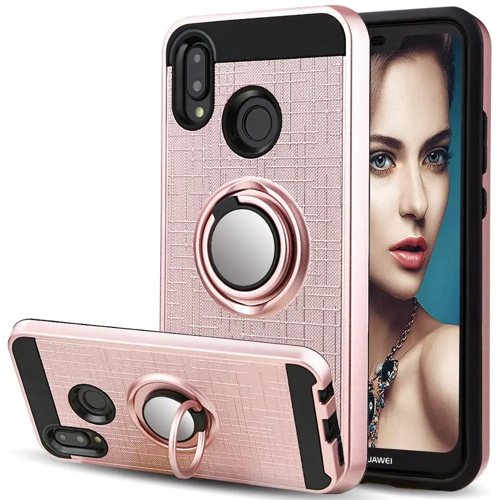

Case for Huawei P20 Pro P10 Lite P10 Plus 360 Degree Rotating Ring Holder Kickstand Cover for Huawei Mate 10 Lite Mate10 Pro