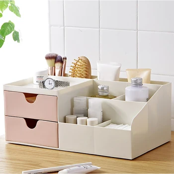 

1PC Makeup Storage Organization Cosmetic Container Lipstick Skin Care Box Jewelry Earrings Case Cream Holder Desktop Drawer HOT