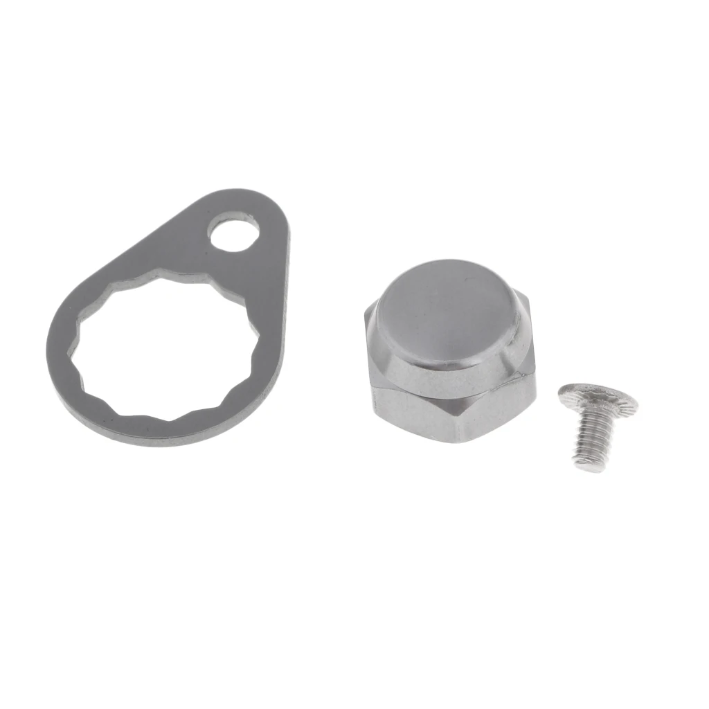 11mm Metal Screw Nut Cap Bearing Cover for Fishing Reel Left/Right Handle Knob Locking Plate DIY Fishing Accessories 5 Colors