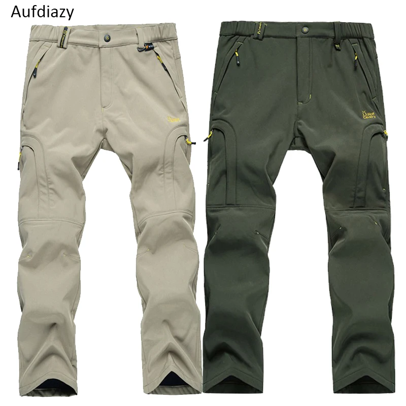 Aufdiazy hombres Softshell pantalones de senderismo de invierno otoño impermeable a prueba de viento deportes al aire libre Camping senderismo pesca pantalones JM029 Aufdiazy hombres Softshell pantalones de senderismo de invierno otoño impermeable a prueba de viento deportes al aire libre Camping senderismo pesca pantalones JM029