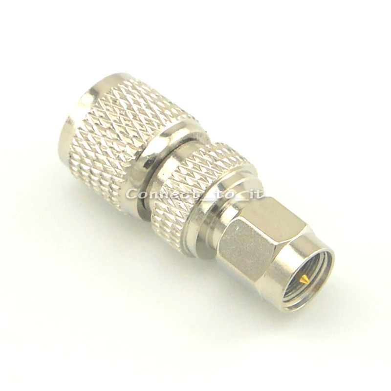 

Free shipping (5 pieces/lot) Nickel Plated SMA Male to Mini UHF Male Straight Connector RF Coax Adapter