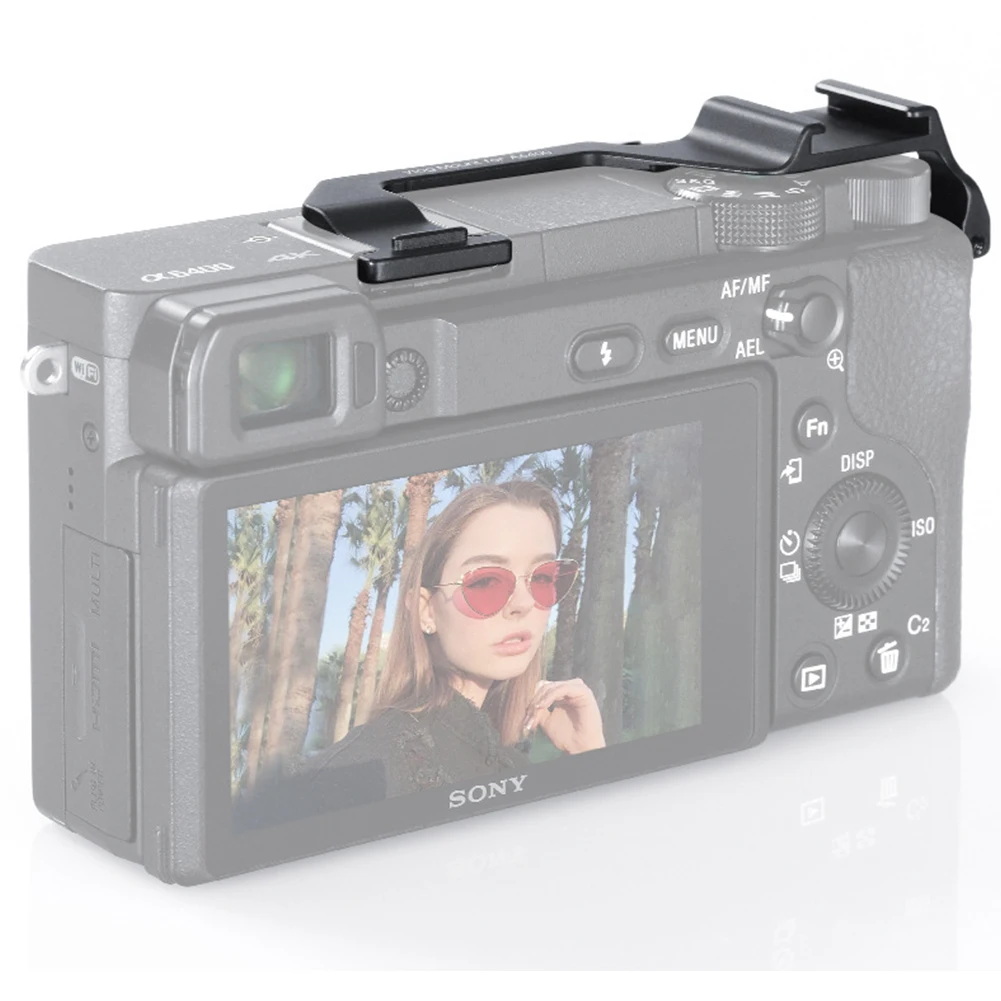 

Mini Cold Shoe Plate Mic Expansion Accessories Mount With Hole Aluminum Alloy Bracket Removal Relocation For Sony A6400 A6300