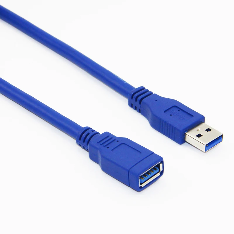 Bochara USB 3,0 кабель-удлинитель папа-мама M/F фольга+ Плетеный экранированный 30 см 60 см 100 см 1,5 м 1,8 м 3 м