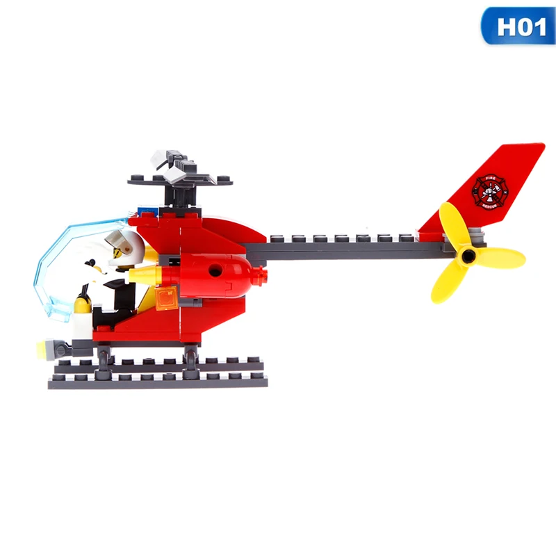 89pcs Fire Rescue Helicopter Legoings Constructor Building Blocks Kit Children Educational Toys Gift Brinquedos 89pcs Fire Rescue Helicopter Legoings Constructor Building Blocks Kit Children Educational Toys Gift Brinquedos