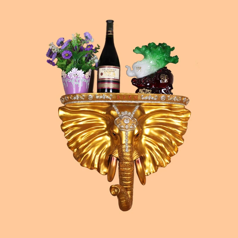 

Wall Decorations Animal Head Elephant Head Pendant Creative Living Room Decorations European Bar Decorations Wall-mounted Decora