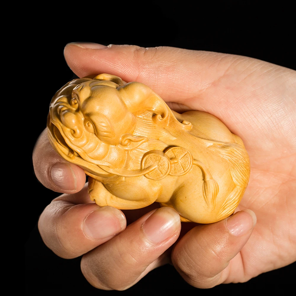 JIA GUI люо резьба из самшита декоративная маленькая скульптура модель ремесло