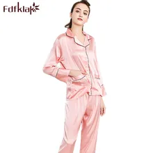 Fdfklak женские пижамы Домашняя одежда пижамный комплект для женщин пижама сексуальная весна осень с длинным рукавом Pijama Mujer одежда для сна Q695
