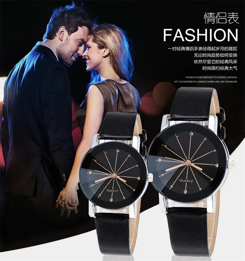 Горячая 2019 Новая мода часы для женщин мужчин любителей часы кожа кварцевые наручные часы женский мужской часы Relogio Feminino Прямая доставка