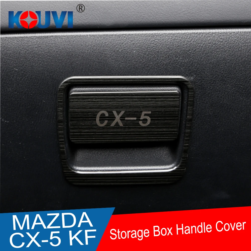 

2pcs Stainless Steel Passenger Storage box handle cover For Mazda CX-5 CX5 CX 5 2017 2018 Car accessories