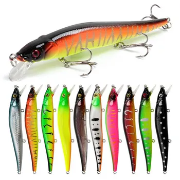 

1PCS Fishing bait 11.5cm/14g plastic lure 10 color artificial bait minnow hard bait fishing gear for weinter carp fishing