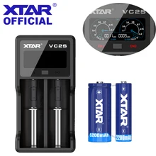 XTAR VC2S Зарядное устройство ЖК-дисплей VC2 S 18650 Батарея Зарядное устройство USB Мощность банк Li-Ion батареи 20700 21700 18650 Зарядное устройство s XTAR VC2 Зарядное устройство