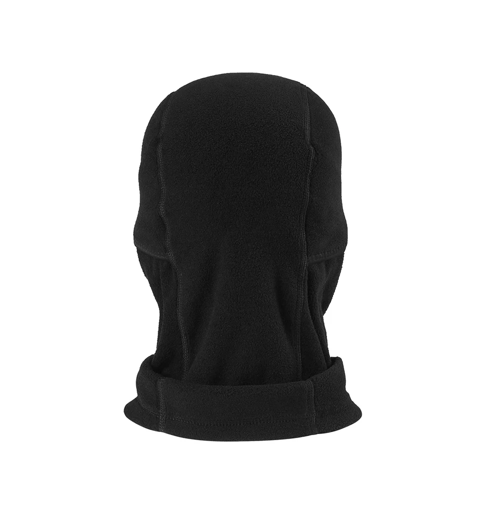 Флисовая шерстяная теплая маска для шеи, Балаклава, шапочки, кепка, дышащая, ветрозащитная, велосипедная, черная, для шлема, для мужчин и женщин