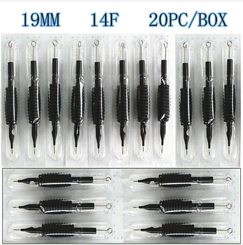 

20 x Disposable Tattoo Grips Tube with Needles Assorted 14F Size 3/4" (19mm) For Tattoo Gun Needles Ink Cups Grip Kits