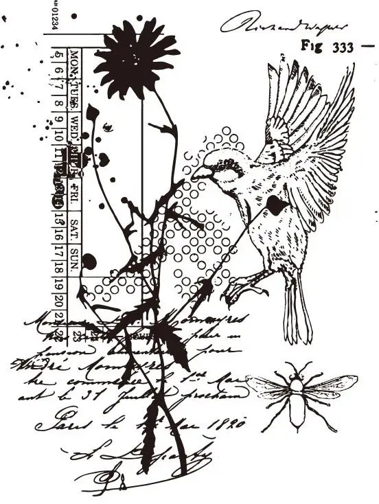 

Bird /Transparent Clear Stamp/Seal for DIY scrapbooking/photo album Decorative clear stamp A0270