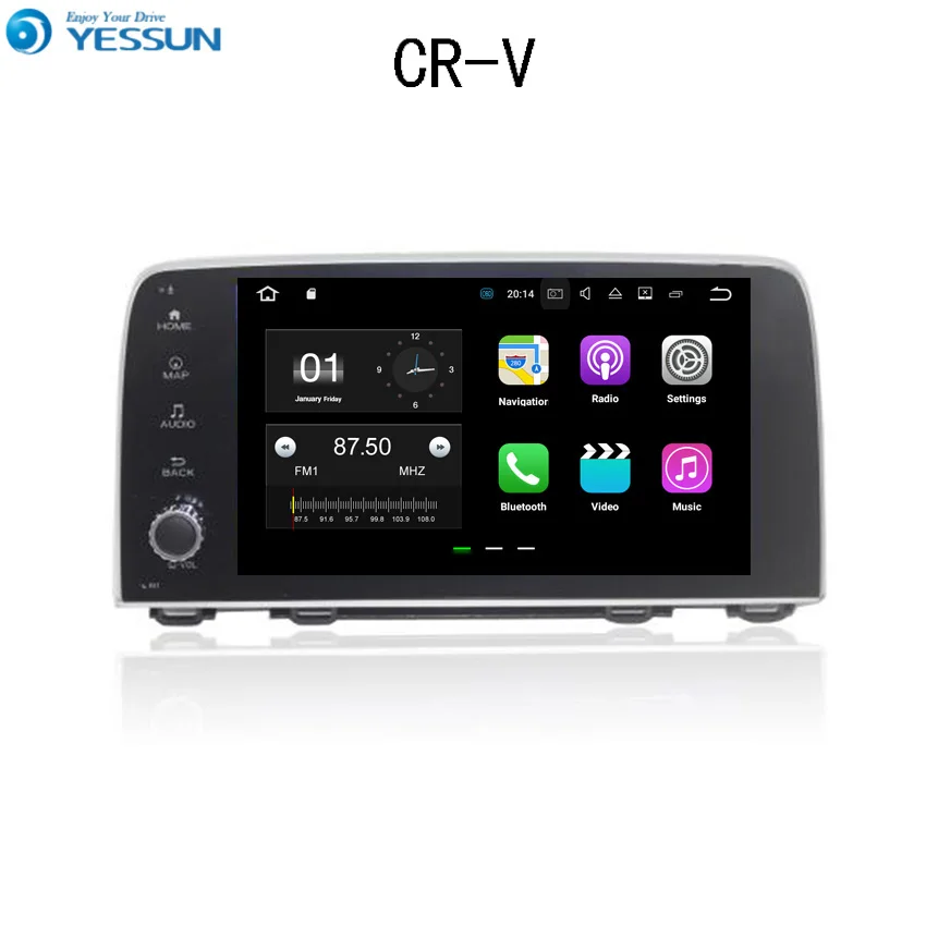 Excellent YESSUN For Honda For CR-V 2016~2017 Car Navigation GPS Android Audio Video HD Touch Screen Stereo Multimedia Player No CD DVD 0