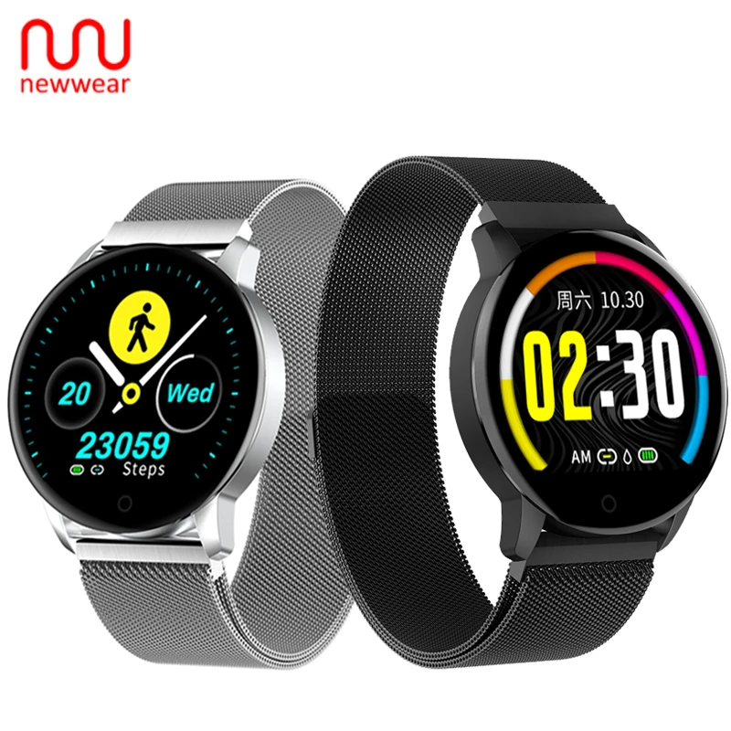 

Newwear Q20 Blood Pressure Female Physiological Monitor Reminder Remote Camera Control Blue&tooth Sport Re&cord Smart Watch
