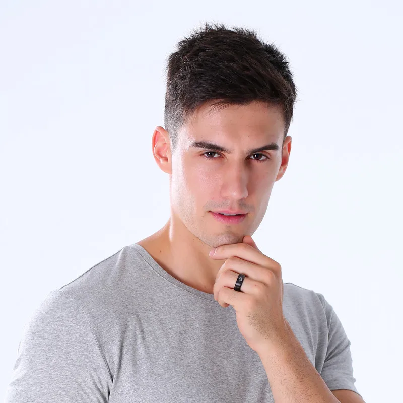 Modyle 2018 New Fashion DIY Couple Jewelry Her King and His Queen Stainless Steel Wedding Rings for Women Men - Image 3