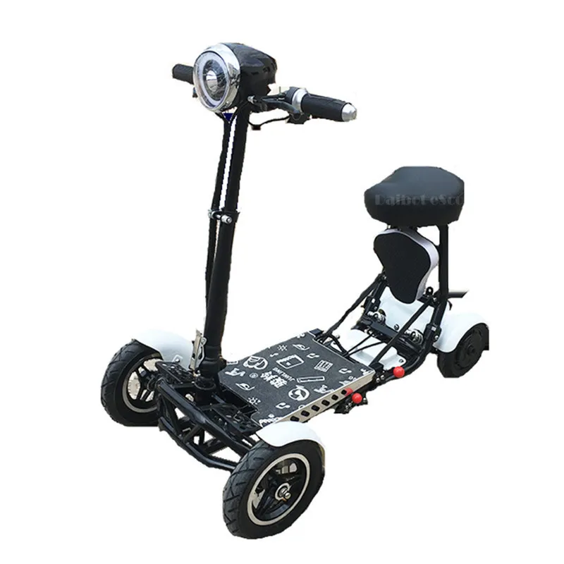  Daibot Four Wheel Electric Skateboard Portable Electric Scooters 10 Inch 36V Foldable Electric Scoo