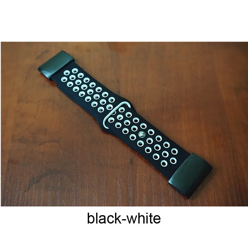 26 мм силиконовый ремешок для Garmin fenix 3 3HR 5X 6X 5X plus 6X Pro smartwatch ремешок быстросъемный мягкий дышащий браслет - Цвет: black white