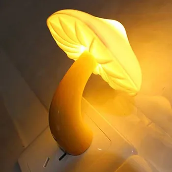 

lovely mushroom lamp night light kids LED Night Lamp LED Yellow Light Sensor Night Light 30DC20