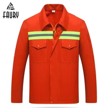 Одежда для мастерской с отражателями, унисекс, летняя Инженерная служба с длинными рукавами, Лоскутная униформа для сотрудников службы безопасности