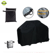 Newest Waterproof BBQ Cover Outdoor UV Protection Rain Barbecue Grill Protector For Gas Charcoal Electric Barbeque Grill Black