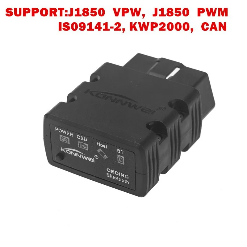 KW902 elm327 Bluetooth OBD2 V1.5 elm 327 v 1,5 bluetooth автомобильный адаптер сканер OBD 2 Elm-327 OBDII автоматический диагностический инструмент сканер