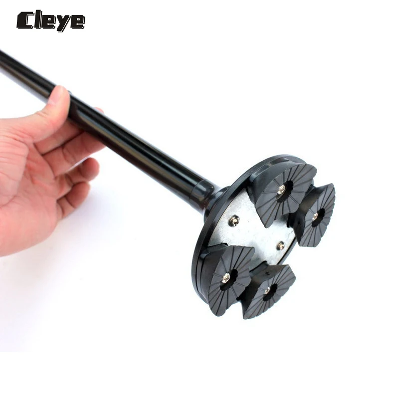 Cleye nueva llegada hombre senderismo caña de luz LED plegable EVA esponja doble mango viejo consejos para los polacos a plegable Baton