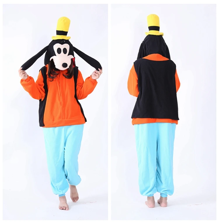 Adult Women Men 2017 New Costumes Cartoon Goofy Dog Onesies Cosplay