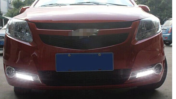 

Car Styling LED Daytime Running for Chevrolet Sail LED DRL 2010-2014 Automobiles fog lamp cover paking lights