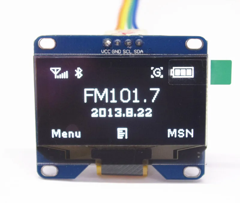 1 54 дюймовый белый oled модуль IIC i2c 128*64 для arduino|arduino i2carduino |