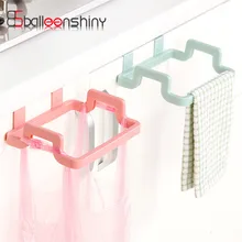 BalleenShiny Hanging Garbage Bag Storage Rack Kitchen Organizer Towel Rag Holder Cupboard Cabinet Storage Waste Bins Hanger