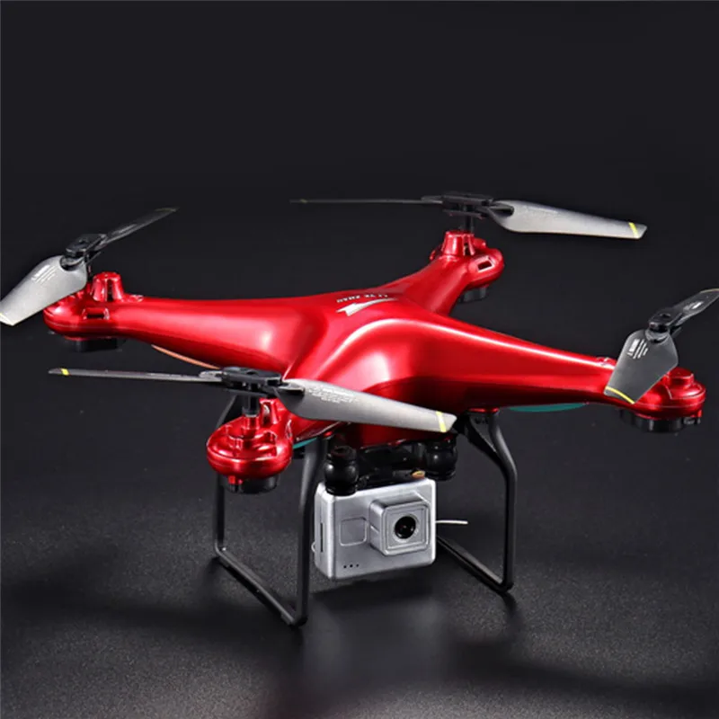 X52 0.3MP RC Дроны с Камера HD селфи Дрон 6-Axis Дистанционное Управление вертолет Quadcopter Profissional gps Drone - Цвет: Красный