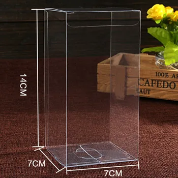 

120Pcs/Lot 7*7*14cm Clear PVC Packaging Box DHL Wedding/Christmas Favor Apple/Gift/Candle/Toy PVC Package Boxes