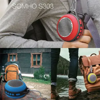 

S303 Speaker Mini Wireless Portable Music Speaker Outdoor Hands-free Loud Speaker With Key Ring