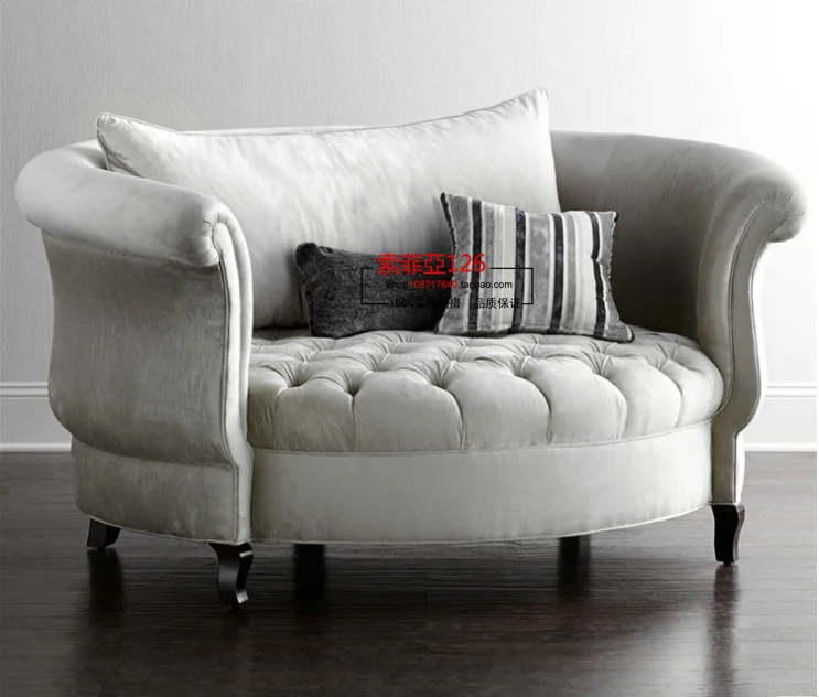 American special new European single circular sofa French