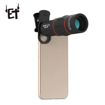 

18x25 Mobile Phone Lens Clip Monocular Telescope Zoom for iPhone Samsung Smartphones Clip Telephone 18X Cell Phone Camera Lens