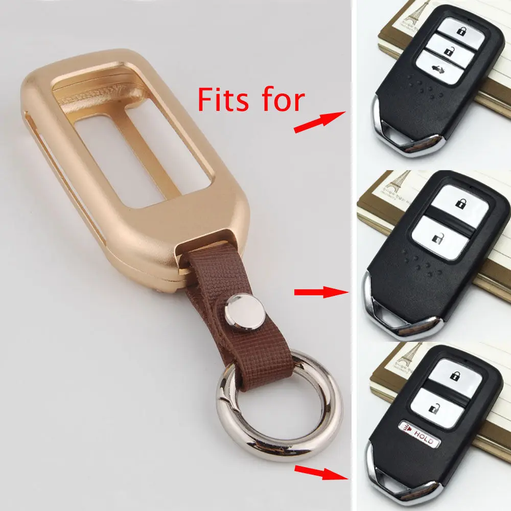 Сплав умный корпус дистанционного ключа, пригодный для- Honda CRV Civic Case Fob Shell Cover декоративная защита Автомобильный Стайлинг аксессуар