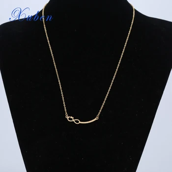 

xuben long chain Pendant Necklace digital 8 Jewelry for Women Valentine's Day Gift 2017 new